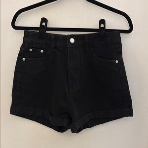 Classic Black Women's Denim Shorts